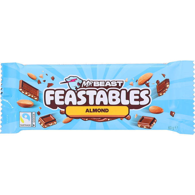 Mr. Beast Feastables Chokolade m. Mandel