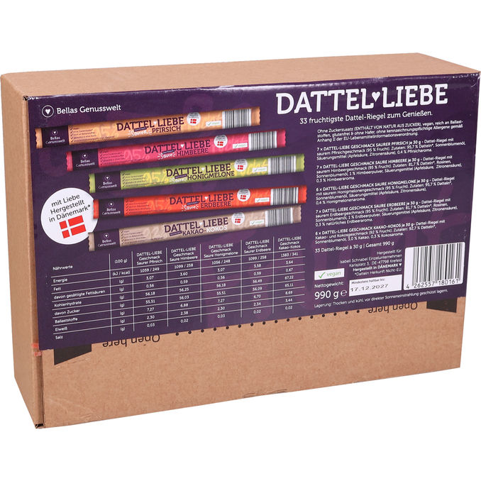 MyBite Dadelstänger Frukt 33-pack