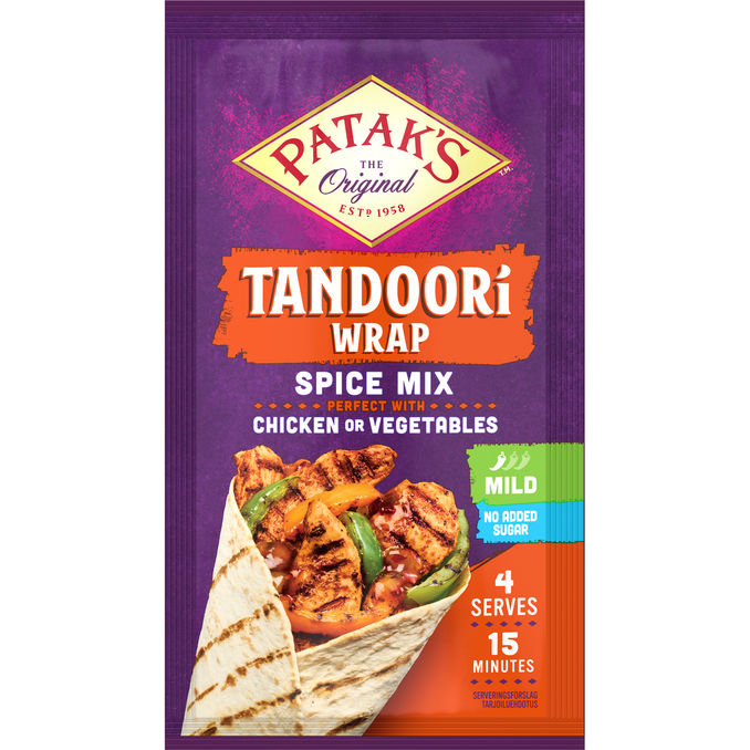 Patak's Tandoori Krydderimix 4 portioner Mild