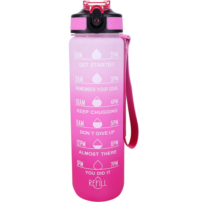 Sthlm Hydra Bottle Vesipullo Motivation Light Pink 1 L