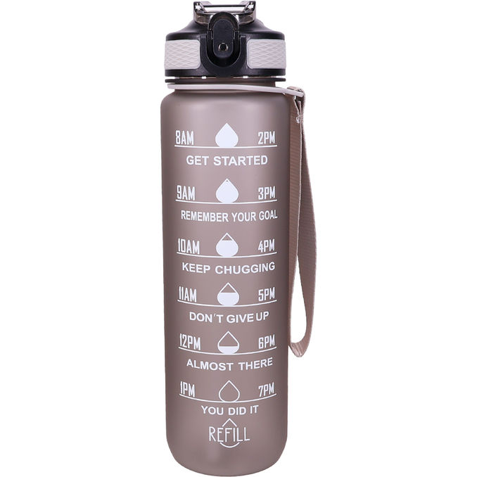 Sthlm Hydra Bottle Vesipullo Motivation Grey 1 L