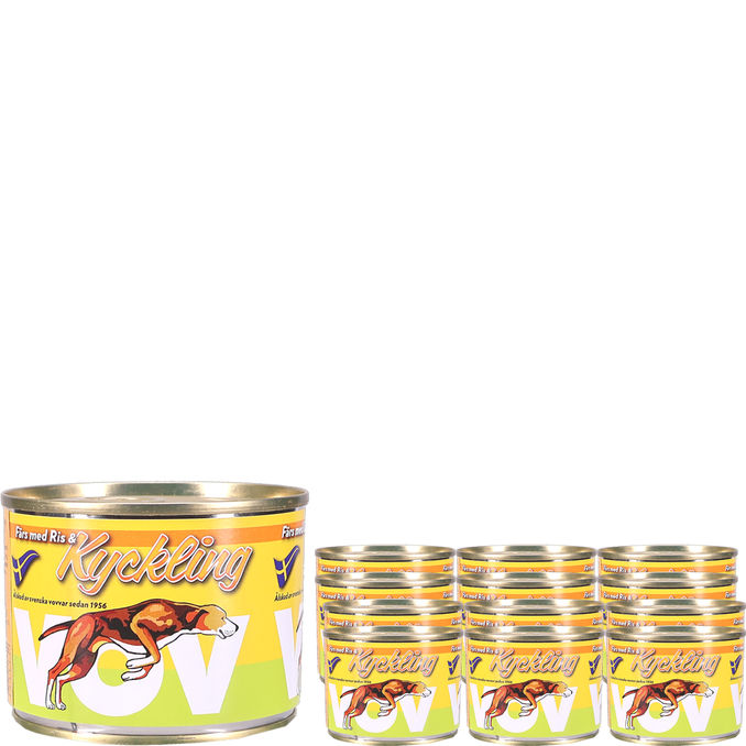 Vov Hundmat Paté Kyckling 12-pack