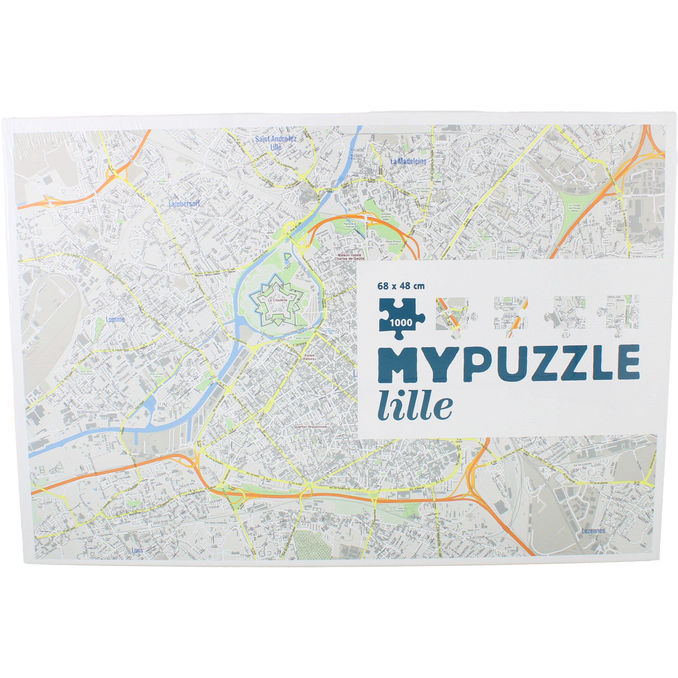 Helvetiq Puslepil Lille Citymap 1000 Brikker