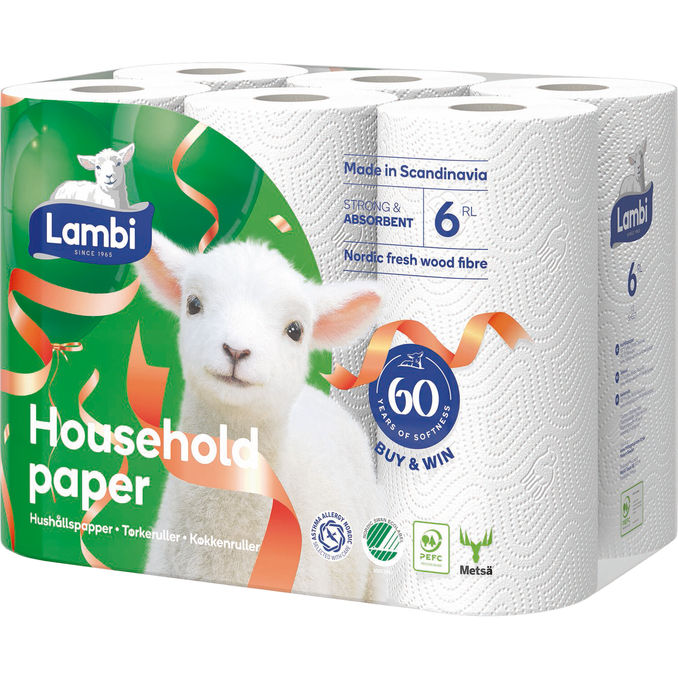 Lambi Hushållspapper 6-pack