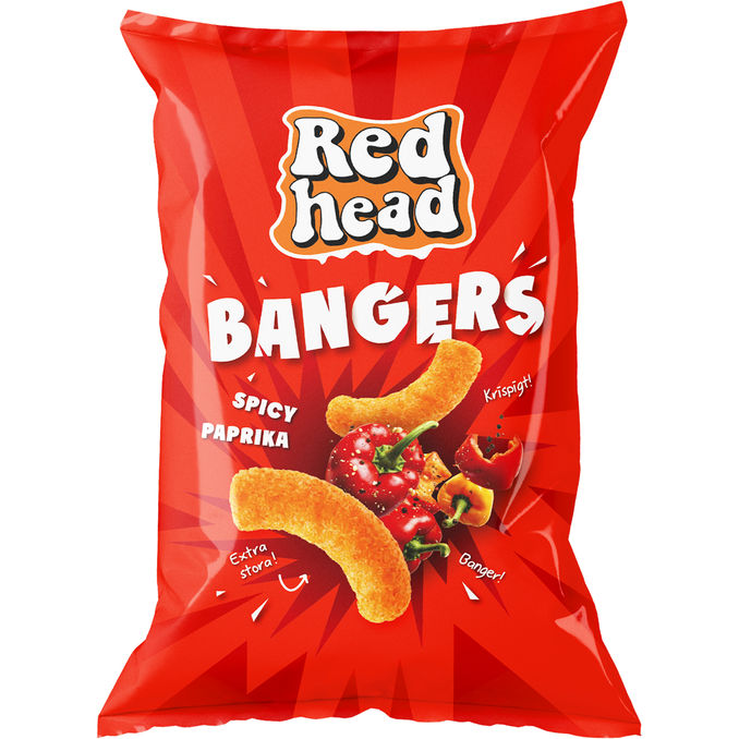 Redhead Majsbågar Bangers Spicy Paprika