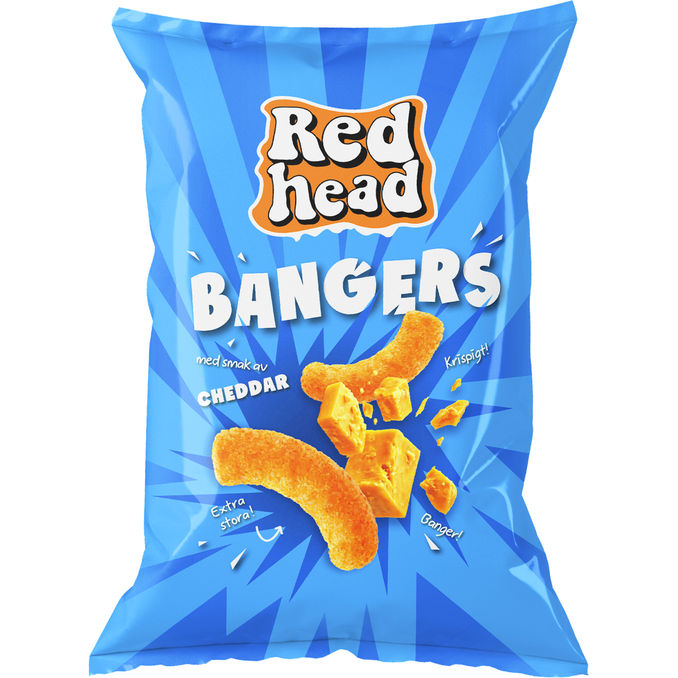 Redhead Majsbågar Bangers Cheddar