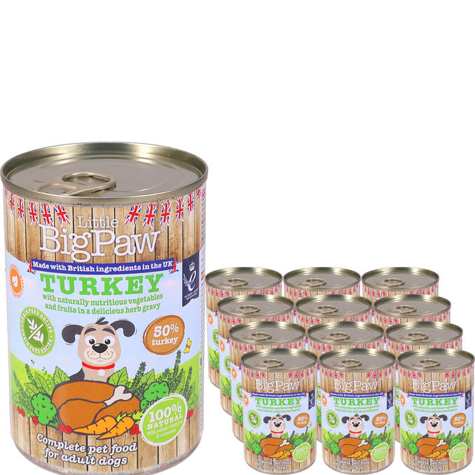 Little Big Paw Hundfoder Turkey 12-pack