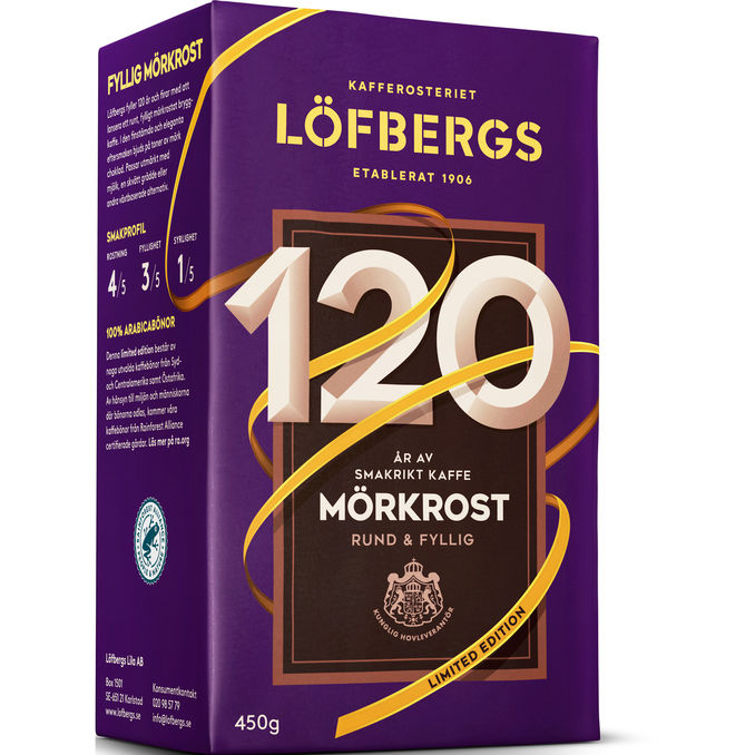 Löfbergs Kaffe Mörkrost 120 År
