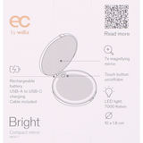 EC by Wilfa Kompakt Makeup Spejl m. LED-lys