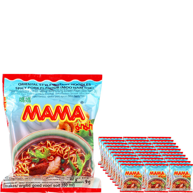 Mama Pikanuudelit Spicy Pork 30-pack