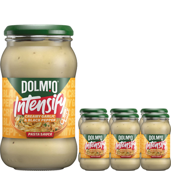 Dolmio Kastike Mild Creamy Garlic & Black Pepper 6-pack