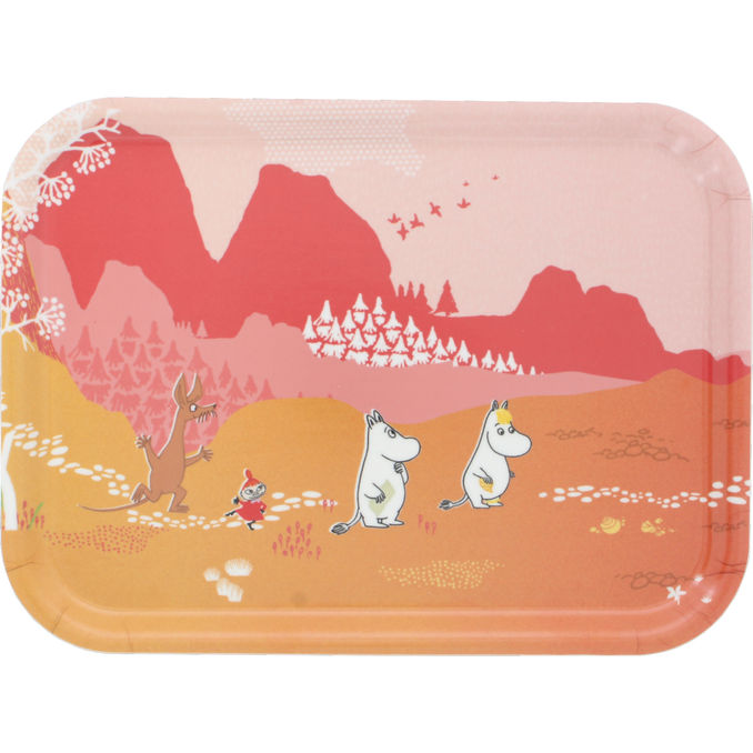 Moomin Bricka Mumin Treasure Hunt Pink 27x20 cm