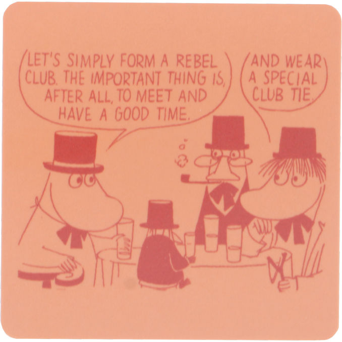 Moomin Glasunderlägg Mumin Good Times 9x9 cm