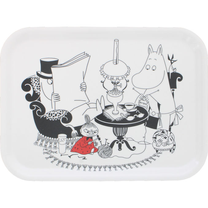 Moomin Bricka Mumin Papa Reading 27x20 cm