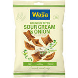 Bedst før: 04.04.2027 Wasa Crunchy Bites Sourcream & Onion