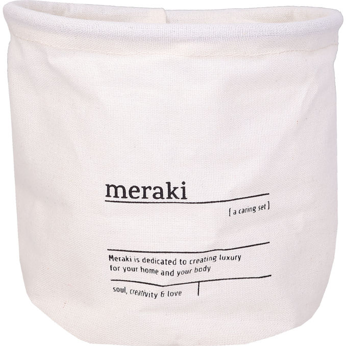 Meraki Tygkorg Vit 20 cm