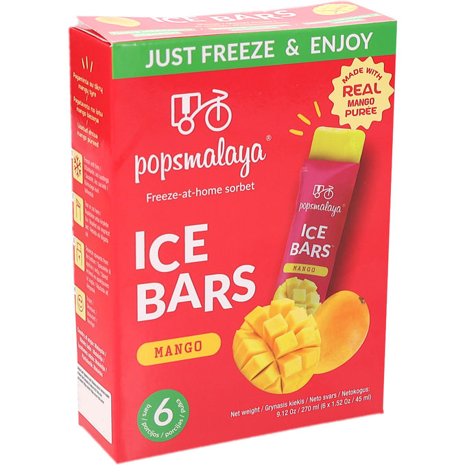POPSMALAYA Isglass Sorbet Mango 6-pack