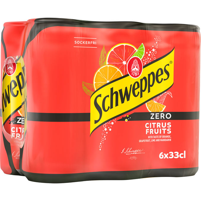 Schweppes Läsk Citrus Fruit Zero 6-pack