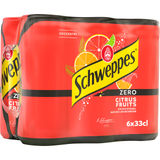 Bäst före: 2026-12-16 Schweppes Läsk Citrus Fruit Zero 6-pack