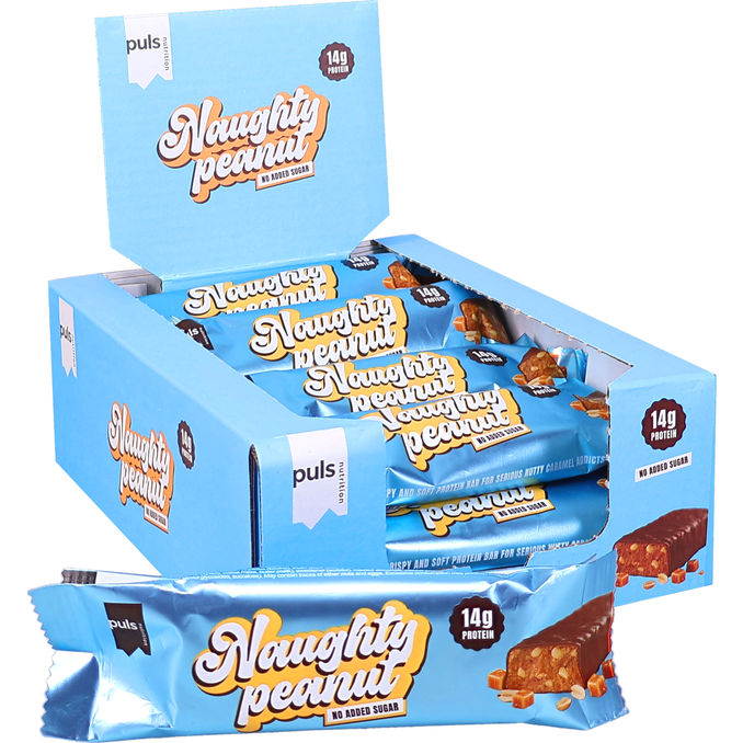 Puls Nutrition Proteiinipatukka Naughty Peanut 12-pack