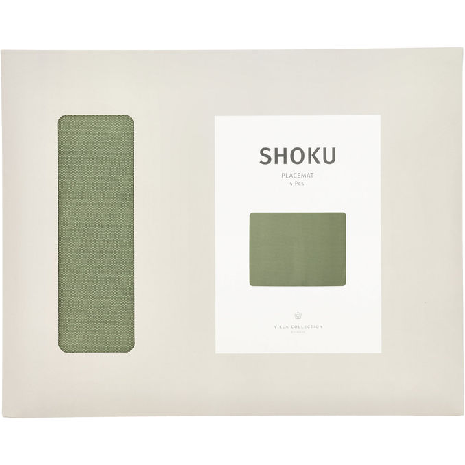 Villa Collection Dækkeserviet Shoku Pure Green 4-pak