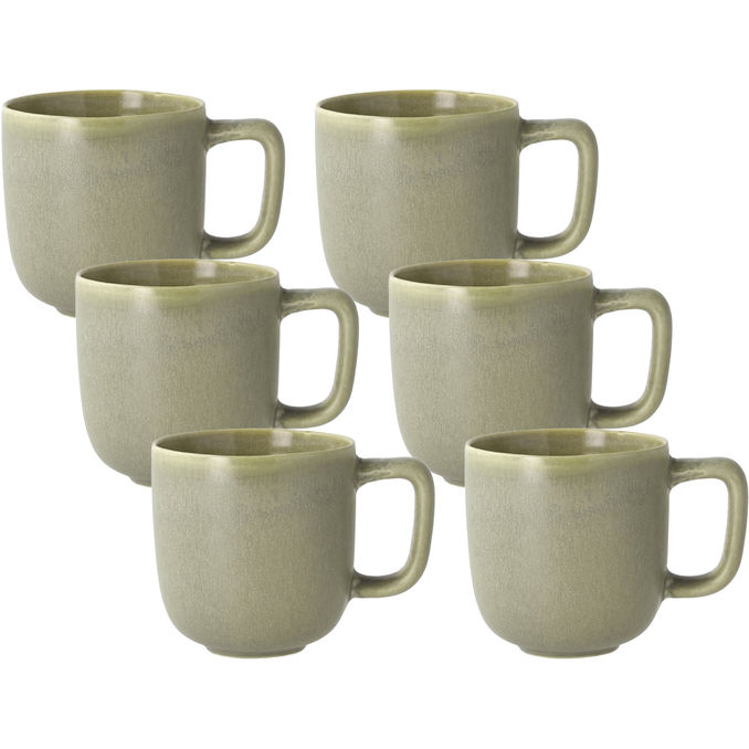 Villa Collection Mugg Shoku Pure Green m. Öra 23 cl 6-pack