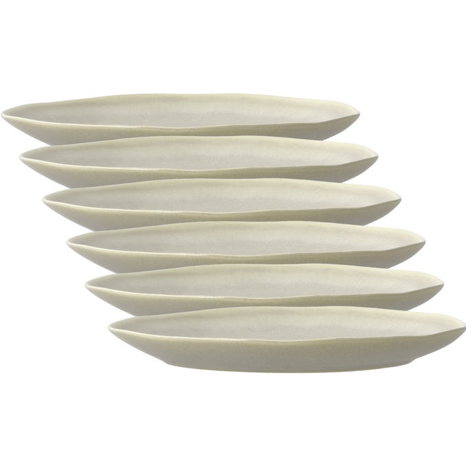 Villa Collection Shoku Tallerkener 27 cm Soft Beige 6-pak