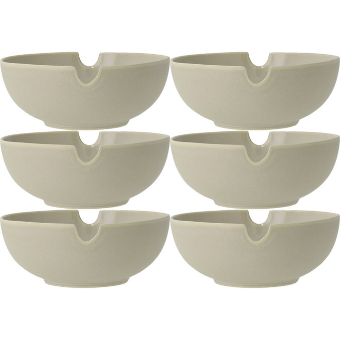Villa Collection Ramenskål Shoku 18,5 cm Soft Beige 6-pack