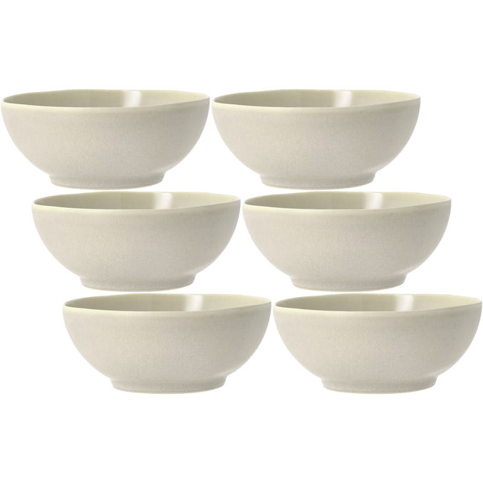 Villa Collection Skål Shoku Soft Beige 15 cm 6-pack