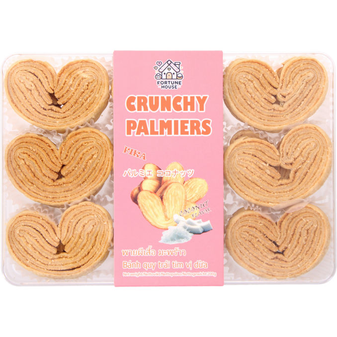 Fortune House Keksit Palmiers Kookos