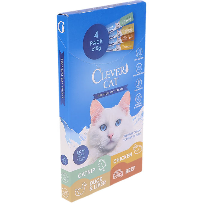Clever Cat Kattgodis Premium Creamy Mix 4-pack