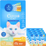 Bedst før: 05.01.2027 Clever Cat Creamy Cat Mix Snacks 12-pakker