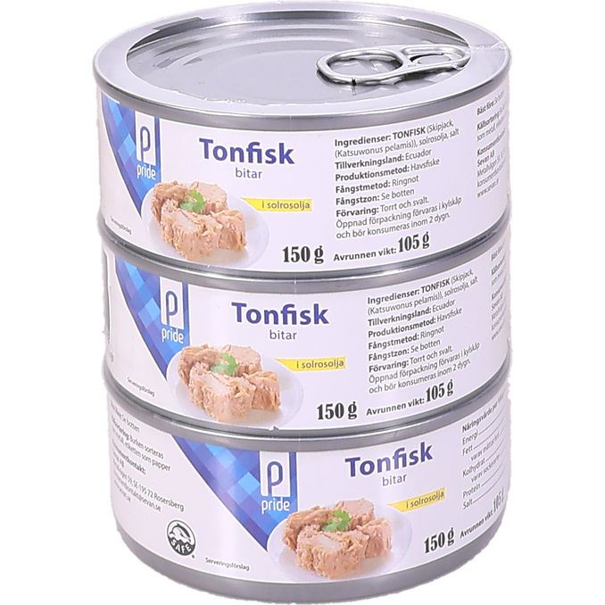 Pride Tonfisk i Olja 3-pack