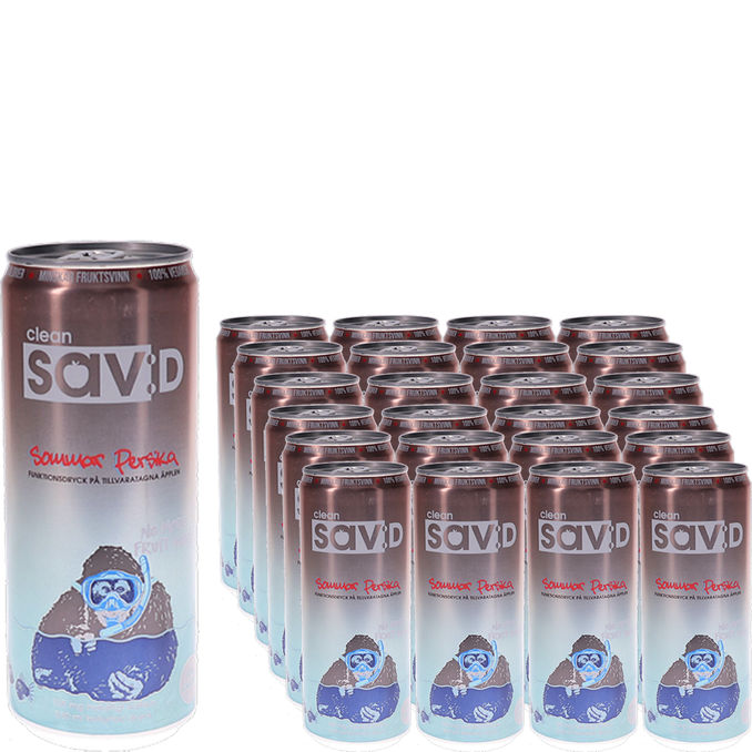 Clean Drink Energidryck Sav:D Sommar Persika 24-pack
