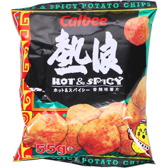 Calbee Potato Chips Hot & Spicy 55g