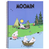 Moomin Mumi Spiralnotesbog A4 Linjeret Skov
