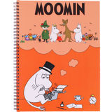 Moomin Mumi Spiralnotesbog A4 Linjeret Mumifar