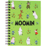 Moomin Mumi Spiralnotesbog A6 Grøn