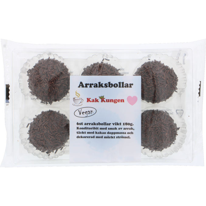 Kak Kungen Veganske Arrakboller 6-pak