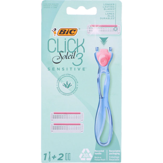 Bic Rakhyvel Click Soleil Sensitive 3-pack