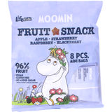 Parasta ennen: 29.10.2026 Hedelmävälipalat Moomin Mini 8-pack