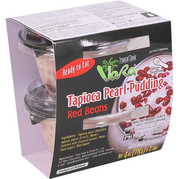 Vara Tapioca Pearl Pudding Punapavut 2-pack