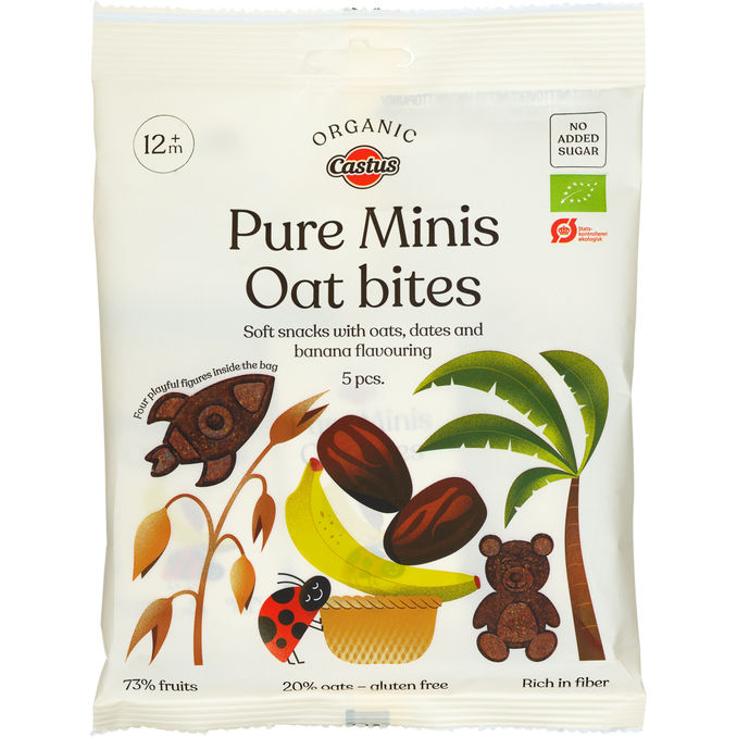 Castus Hedelmävälipalat Taatelit & Banaani Luomu 5-pack