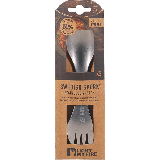 Light My Fire Spork Stainless Steel 2-pack