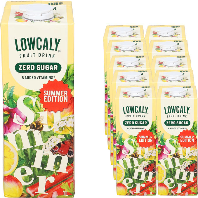 Lowcaly Fruktdryck Summer Edition 10-pack